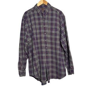 Vintage Abercrombie & Fitch Plaid Flannel Shirt Men’s L — Classic Y2K Style